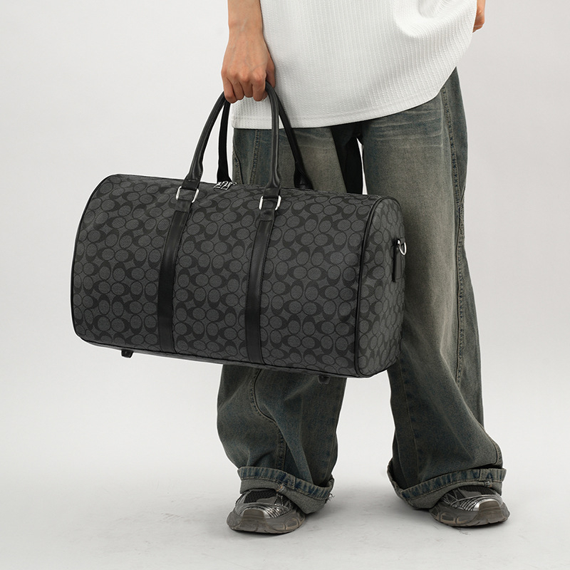 Кросбоди чанта за пътуване, голям капацитет 36–55 л, PU материал, водоустойчива, унисекс, за пътуване на открито