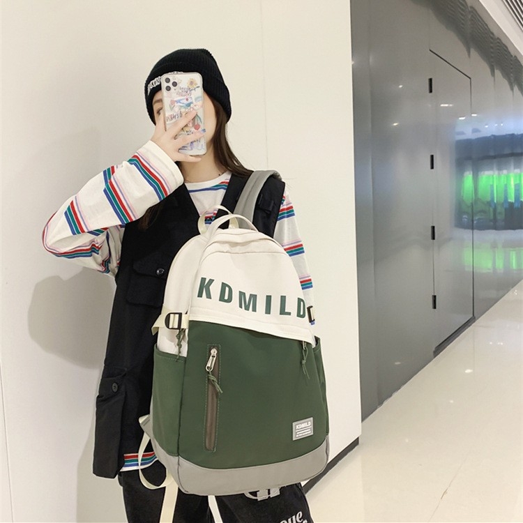 Unisex nylon ruksak s air cushion trakama, kompatibilan s 14-inčnim prijenosnikom, kapacitet 36–55 l