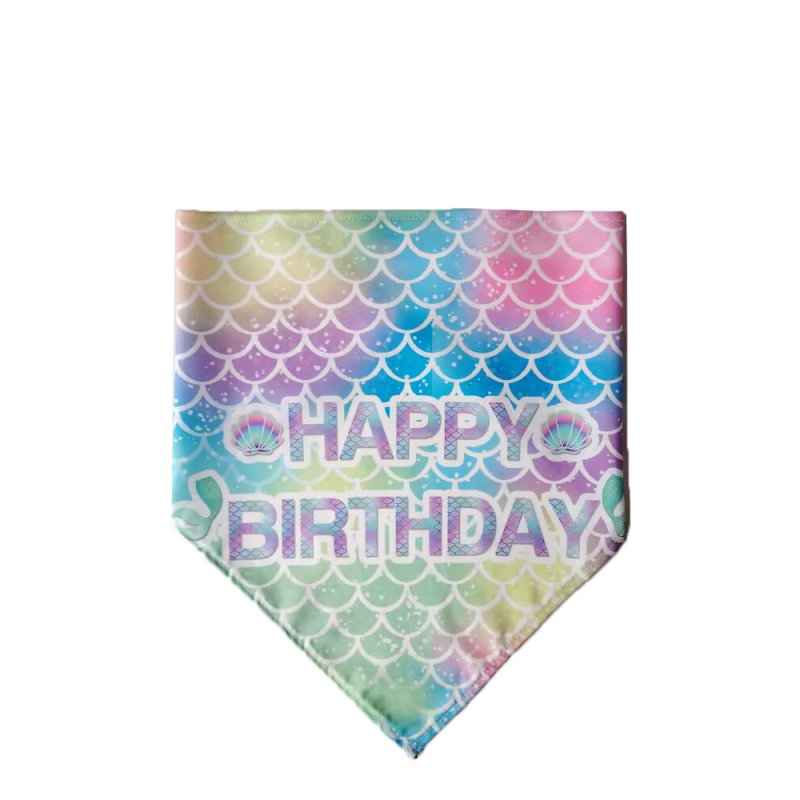 Κολάρο με θέμα γοργόνα για κατοικίδια και καπέλο γενεθλίων – διακόσμηση πάρτι για σκύλους και γάτες (πολυεστέρας, μάρκα AWM, γενική χρήση, τέσσερις εποχές)