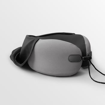 Wabin Pipe Perne de călătorie pentru gât – formă U, spumă cu memorie, husă din poliester, pentru adulți