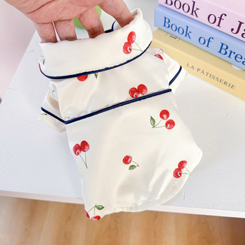 PETCIRCLE Pidžame za kućne ljubimce, poliester pidžama za mačke i male pse, francuski stil proljeće-ljeto dizajn