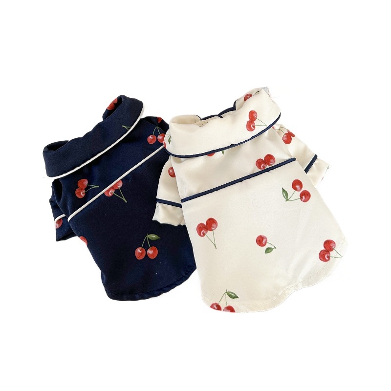 PETCIRCLE Pidžame za kućne ljubimce, poliester pidžama za mačke i male pse, francuski stil proljeće-ljeto dizajn