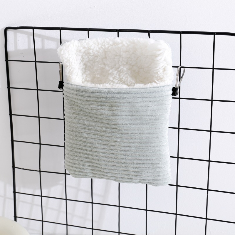 Viseće gnijezdo za hamstera za spavanje — platno, jesen-zima, minimalistički stil, održava toplinu