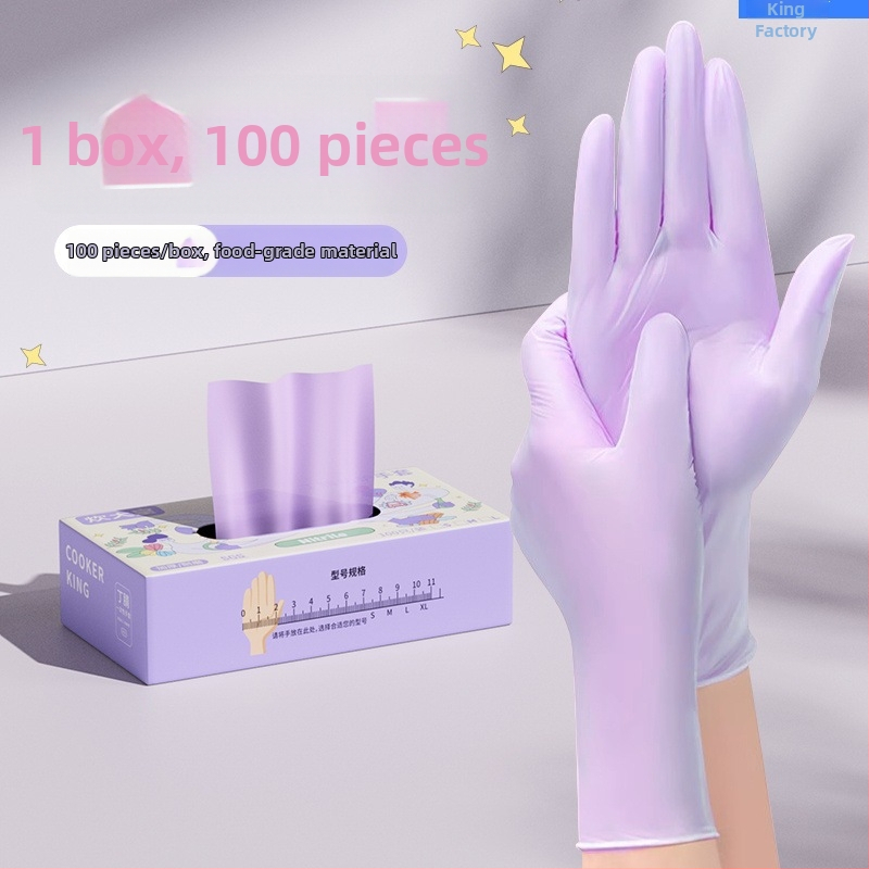 Rukavice z prírodného kaučuku, ultra tenké, jednorázové, potravinárskej triedy, na čistenie v kuchyni