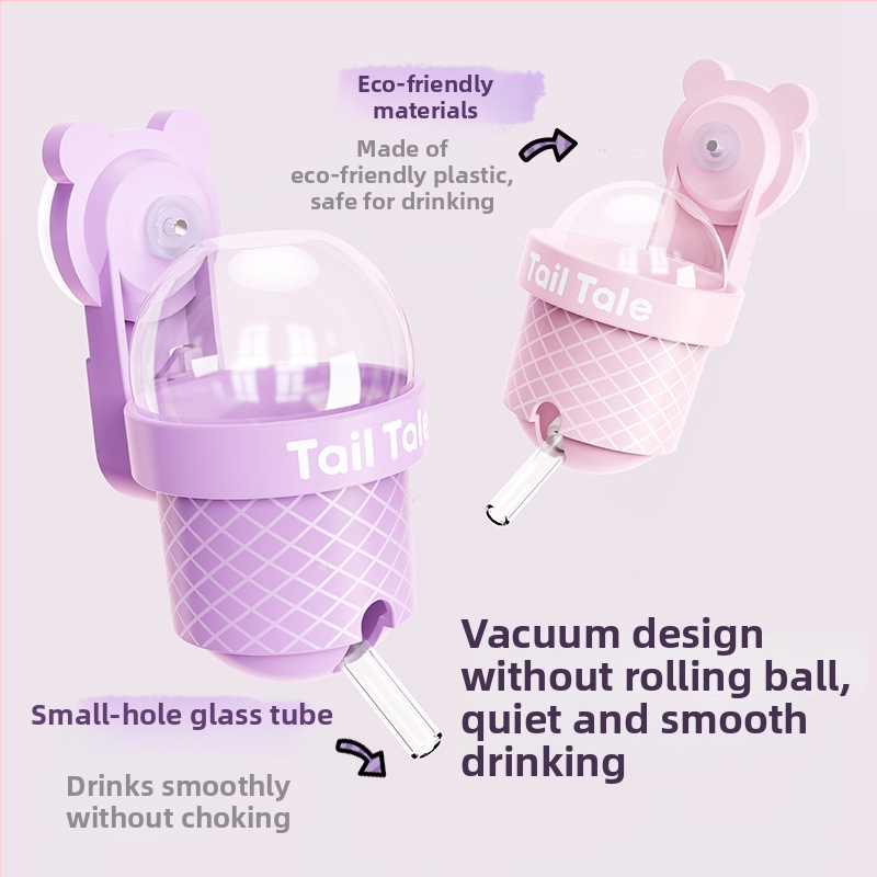 Tailtale vakuumska vodna boca za uho 110 ml – materijali: plastika, silikon, staklo; za hamsterje, gerbile i miševe