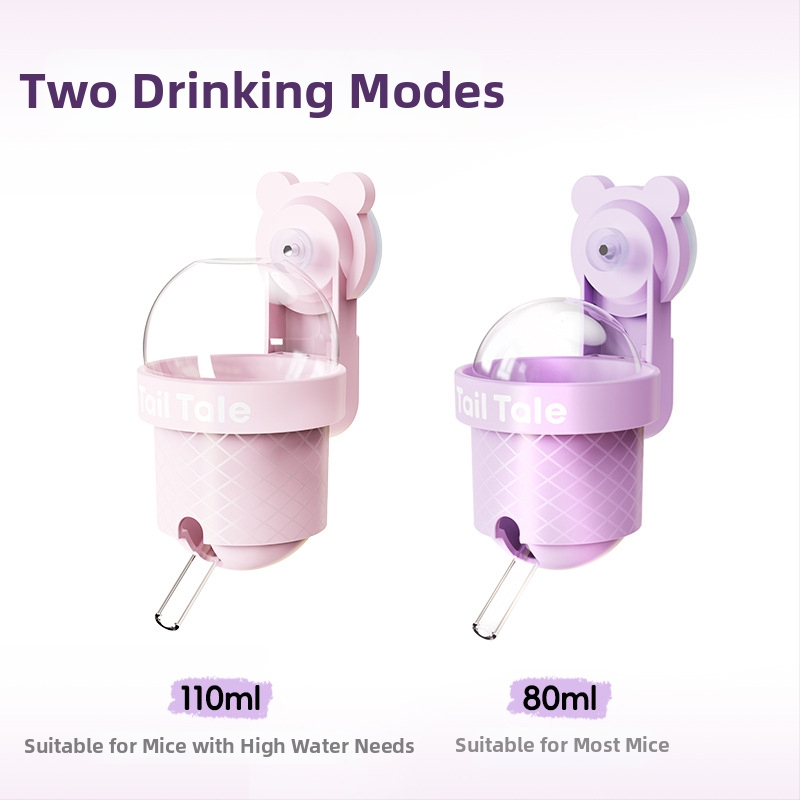 Tailtale vakuumska vodna boca za uho 110 ml – materijali: plastika, silikon, staklo; za hamsterje, gerbile i miševe