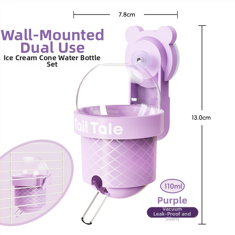 Tailtale vakuumska vodna boca za uho 110 ml – materijali: plastika, silikon, staklo; za hamsterje, gerbile i miševe