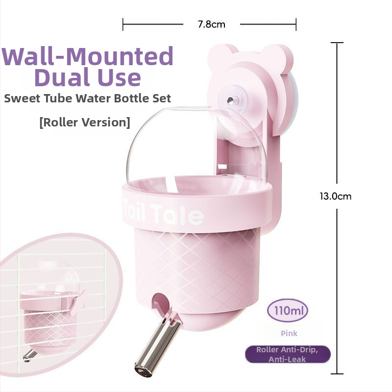 Tailtale vakuumska vodna boca za uho 110 ml – materijali: plastika, silikon, staklo; za hamsterje, gerbile i miševe