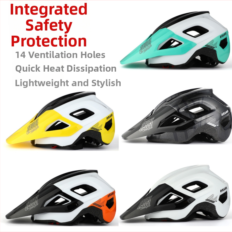 ENLEE Cască de ciclism pentru toate terenurile, universală pentru adulți, carcasă PC + interior EPS, Personalizare cu logo imprimat