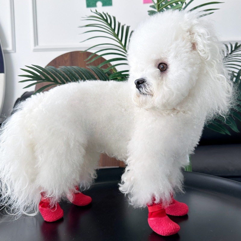 Încălțăminte pentru câini din poliester, model monocrom, țesătură plată grea, suprafață vopsită, universal pentru toate rasele