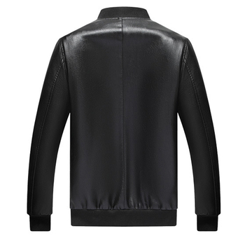 Lu fan PU kožna jakna, punk stil, baršunasta podstava, ziper