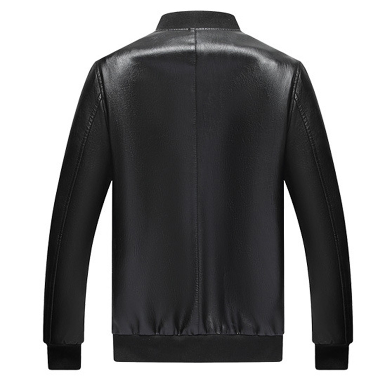 Lu fan PU kožna jakna, punk stil, baršunasta podstava, ziper