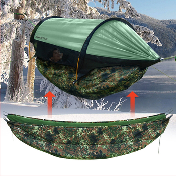 Hamak sa spavaćom vrećom i Underquilt-om za kampiranje | stil omotnice, punilo od svile, podstava od poliestersko-pamučne smjese, tkanina od poliestera, 1,6 kg