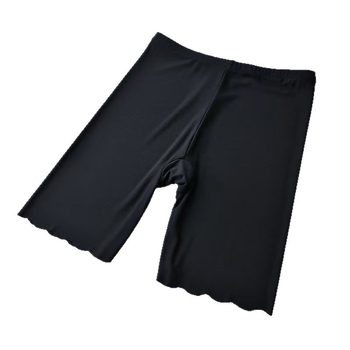 Γυναικείες καπρί παντελόνες ασφαλείας με υψηρή μέση – Ice Silk, 90–95% πολυεστέρας, σπαντεξ <30%, λεπτό ύφασμα