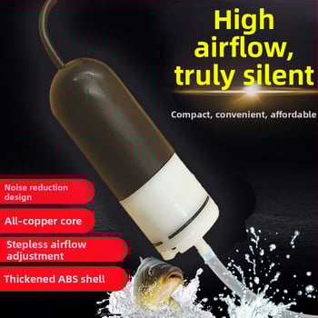 Аквариумна кислородна помпа за домашна употреба, USB захранване, за рибен аквариум