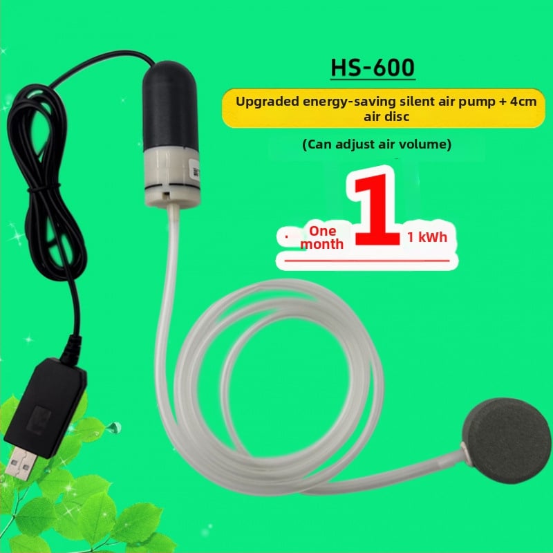 Аквариумна кислородна помпа за домашна употреба, USB захранване, за рибен аквариум