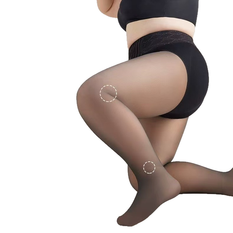 Pantyhose s efektom golih nogu, za žene, proljeće-jesen, crne, ultra prozirne, podizanje stražnjice