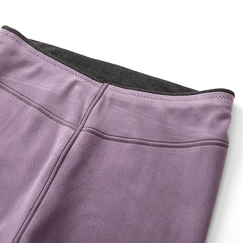 Colanți termici femei cu fleece, groși, cu elasticitate ridicată, calzi, croială slim