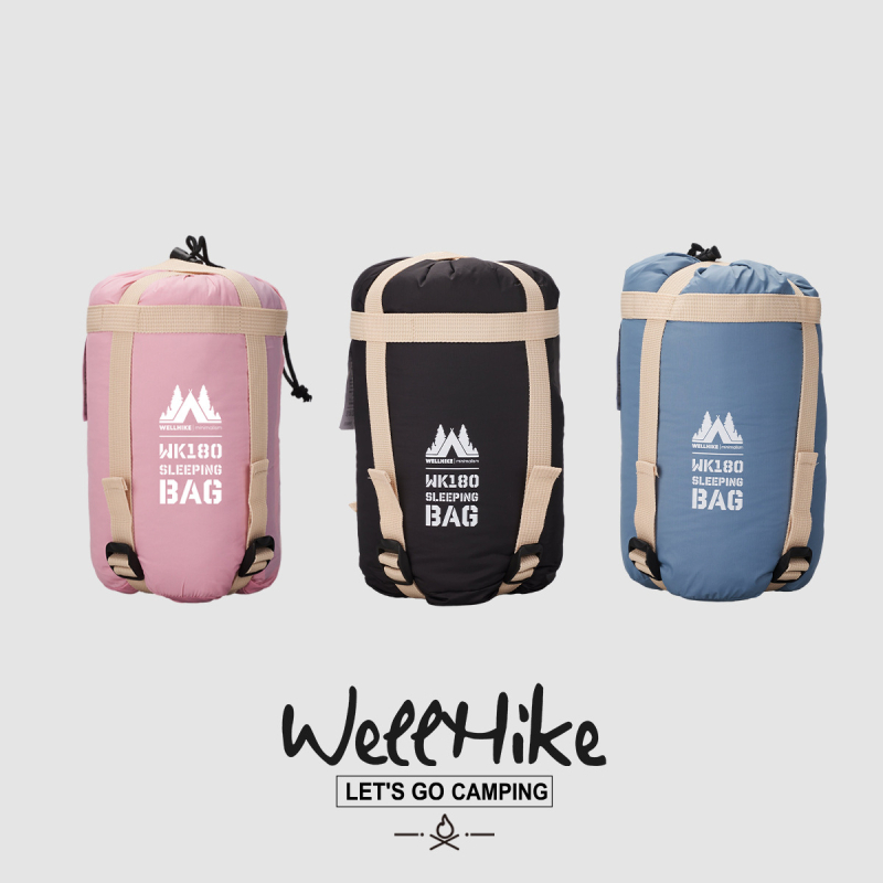 Wellhike Mini lagana vreća za spavanje, omotnica-stil, punilo: imitacija svile-pamuka, podstava: poliester, tkanina: poliester, težina: 230 g