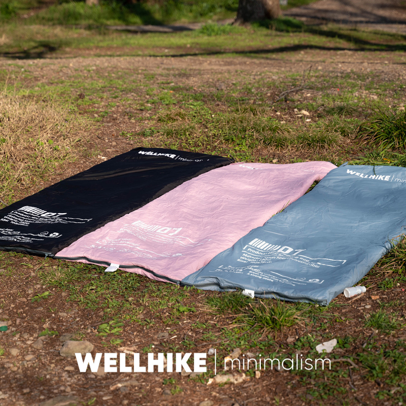 Wellhike Mini lagana vreća za spavanje, omotnica-stil, punilo: imitacija svile-pamuka, podstava: poliester, tkanina: poliester, težina: 230 g