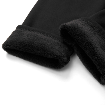 Colanți tricotati, căptușiți cu fleece, călduroși, talie elastică, lungime integrală, croi slim