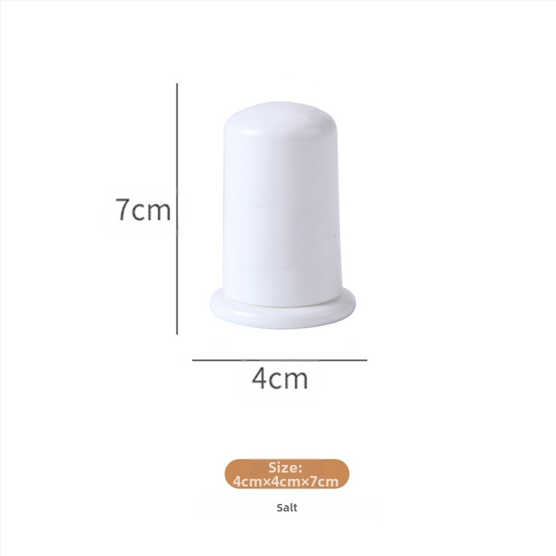 Keramički set posuda za začine u kuhinji – boca sojina umaka, posuda za ocat, staklenka chilli ulja, staklenka soli – moderni minimalistički stil
