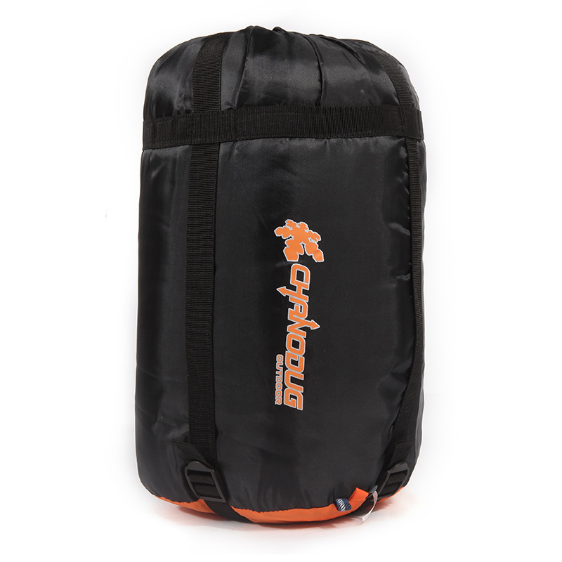 Spavaća vreća za kampiranje s punilom od pamuka, polar fleece 240T podstava, tkanina 210 check nylon, dizajn omotnice, težina 2300 g