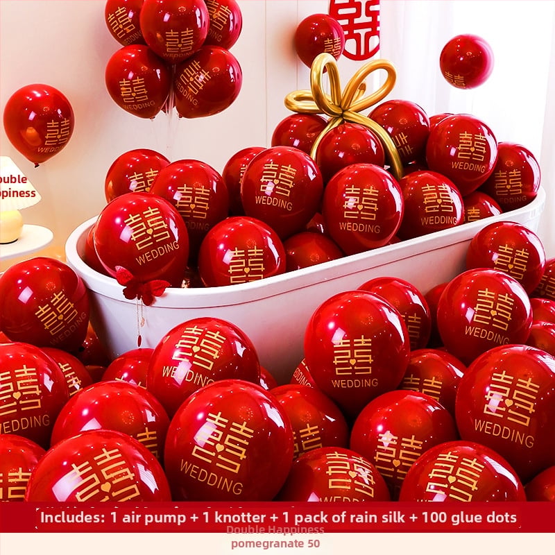 Set balonske dekoracije za vjenčanje (Materijal: Latex; Oblik: Okrugli; Ispis logotipa: Dostupan; Primjenjivo: Vjenčanje)