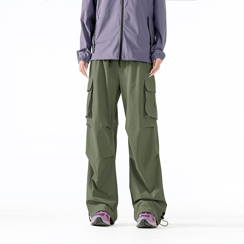 Unisex παντελόνια πεζοπορίας με γρήγορο στέγνωμα, ύφασμα 90% νάιλον, 10% σπάντεξ, ψηλή μέση με ελαστικό κορδόνι, κατάλληλα για άνοιξη, καλοκαίρι και φθινόπωρο