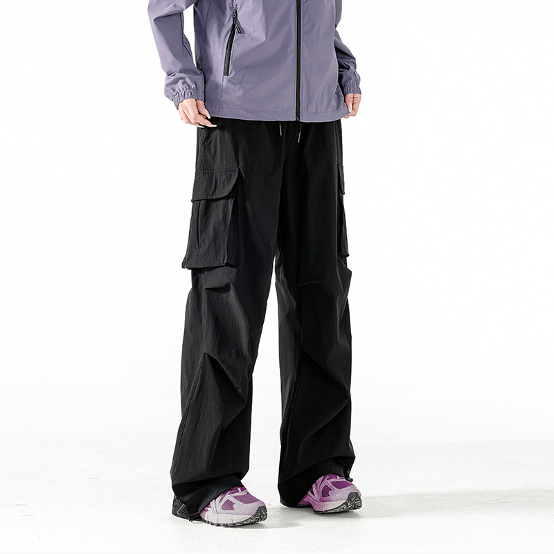 Unisex παντελόνια πεζοπορίας με γρήγορο στέγνωμα, ύφασμα 90% νάιλον, 10% σπάντεξ, ψηλή μέση με ελαστικό κορδόνι, κατάλληλα για άνοιξη, καλοκαίρι και φθινόπωρο