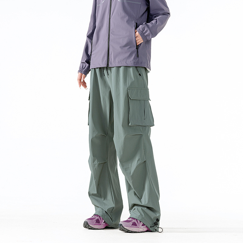 Unisex παντελόνια πεζοπορίας με γρήγορο στέγνωμα, ύφασμα 90% νάιλον, 10% σπάντεξ, ψηλή μέση με ελαστικό κορδόνι, κατάλληλα για άνοιξη, καλοκαίρι και φθινόπωρο