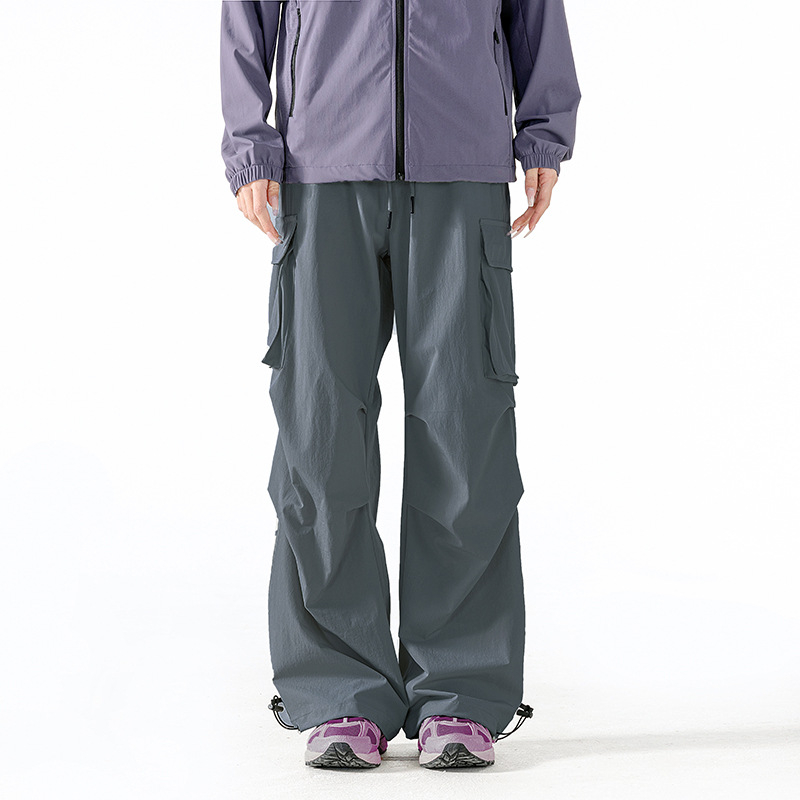 Unisex παντελόνια πεζοπορίας με γρήγορο στέγνωμα, ύφασμα 90% νάιλον, 10% σπάντεξ, ψηλή μέση με ελαστικό κορδόνι, κατάλληλα για άνοιξη, καλοκαίρι και φθινόπωρο