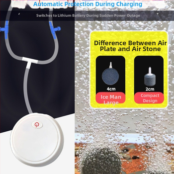 Аквариумна кислородна помпа с кварцов материал — филтър, оборудване за аквариум