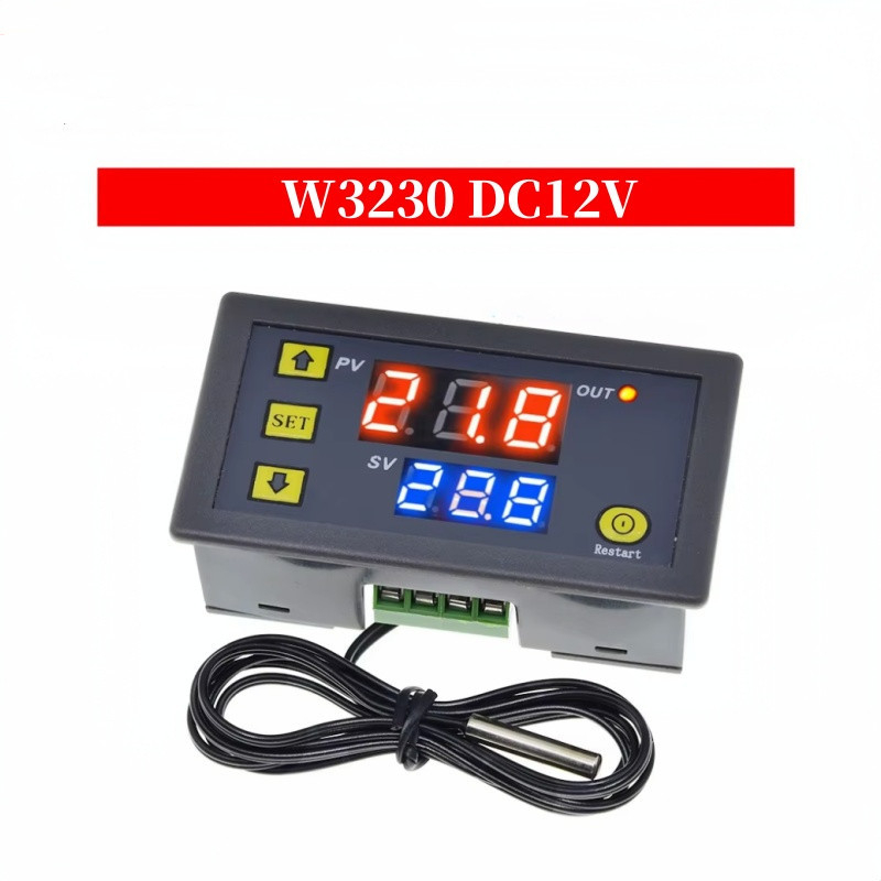 RHM W3230 Magas Pontosságú Digitális Hőmérséklet-vezérlő Modult, Forrasztott Szerelés, 5V/12V/24V DC vagy 220V AC