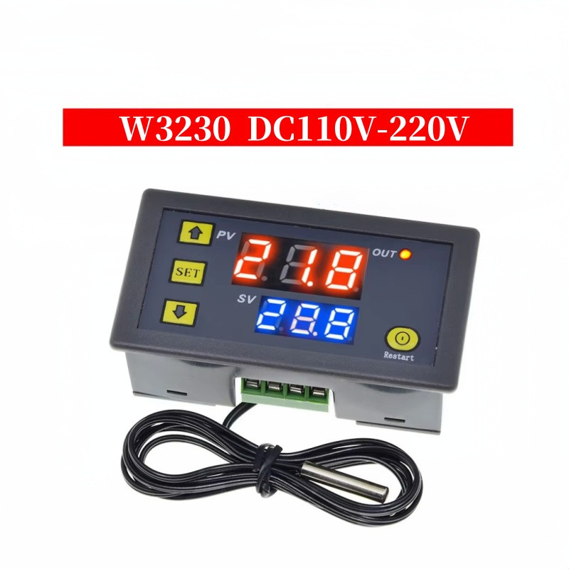 RHM W3230 Magas Pontosságú Digitális Hőmérséklet-vezérlő Modult, Forrasztott Szerelés, 5V/12V/24V DC vagy 220V AC