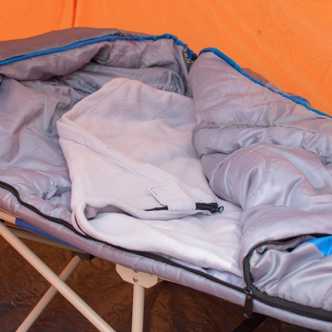 Spavaća vreća u obliku omotnice s fleece podstavom i odvojene unutarnje podstavom, topla, prijenosna za odrasle, 500 g