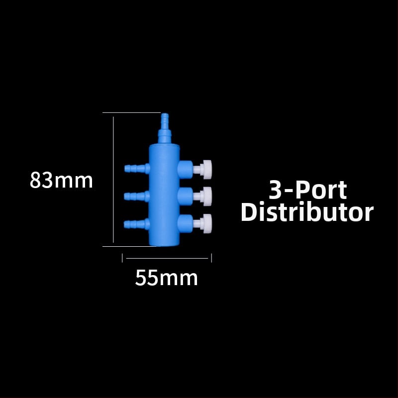 Аквариумни аксесоари за кислородна помпа: разпределител за въздушна тръба с вентил и регулируем превключвател, тегло 50 g