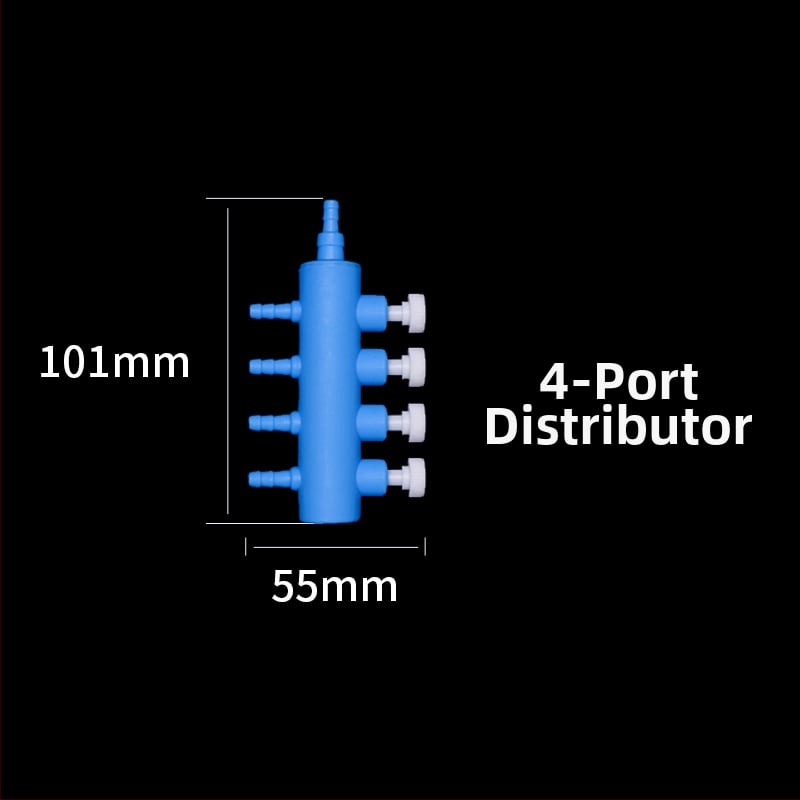 Аквариумни аксесоари за кислородна помпа: разпределител за въздушна тръба с вентил и регулируем превключвател, тегло 50 g