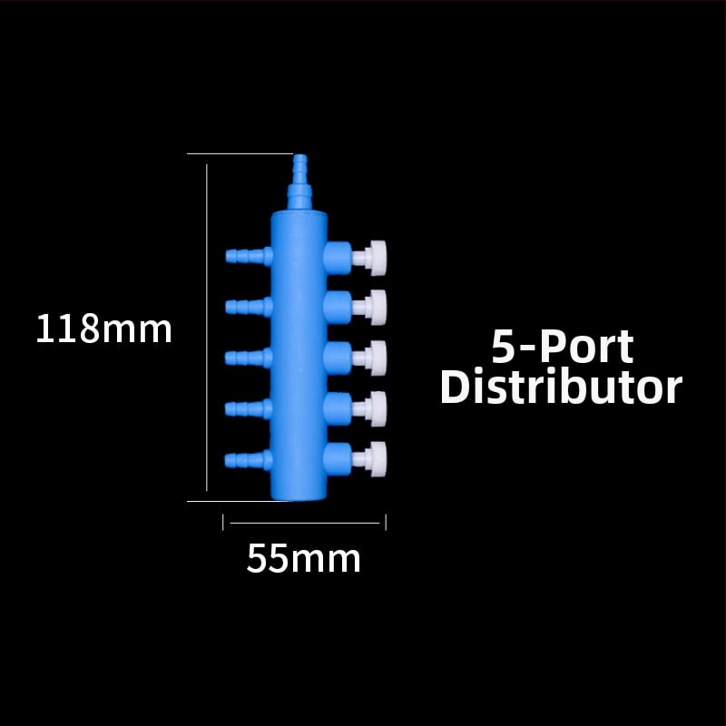 Аквариумни аксесоари за кислородна помпа: разпределител за въздушна тръба с вентил и регулируем превключвател, тегло 50 g