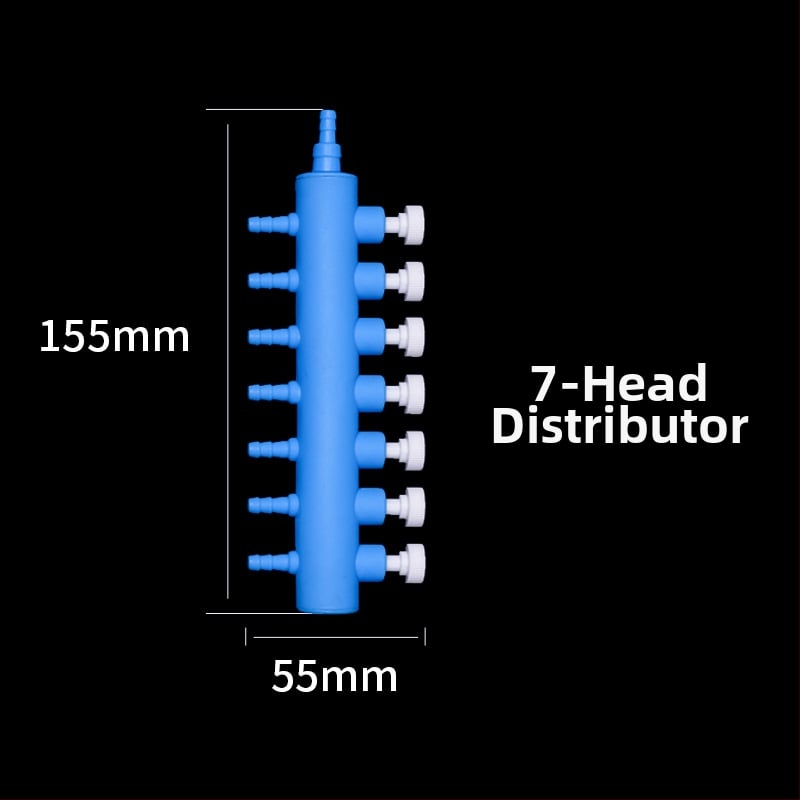 Аквариумни аксесоари за кислородна помпа: разпределител за въздушна тръба с вентил и регулируем превключвател, тегло 50 g