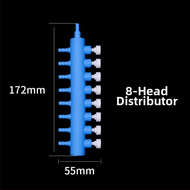 Аквариумни аксесоари за кислородна помпа: разпределител за въздушна тръба с вентил и регулируем превключвател, тегло 50 g