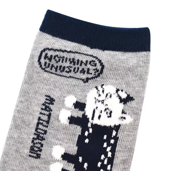 Bavlnené ponožky strednej dĺžky s motívom anime, odvádzajú pot, unisex, vek 18–40