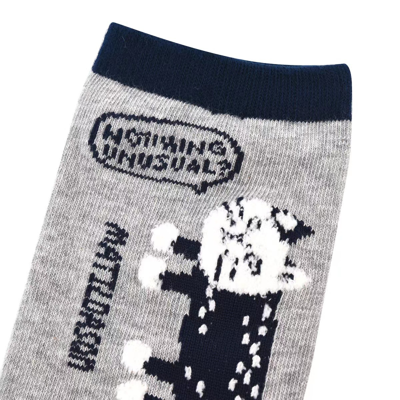 Bavlnené ponožky strednej dĺžky s motívom anime, odvádzajú pot, unisex, vek 18–40