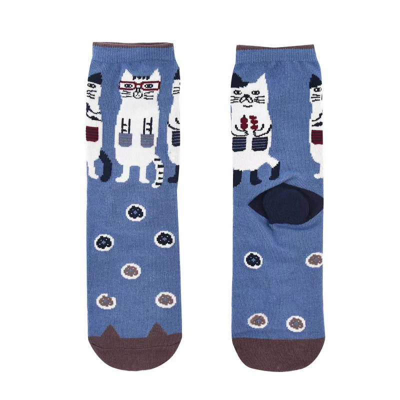 Bavlnené ponožky strednej dĺžky s motívom anime, odvádzajú pot, unisex, vek 18–40