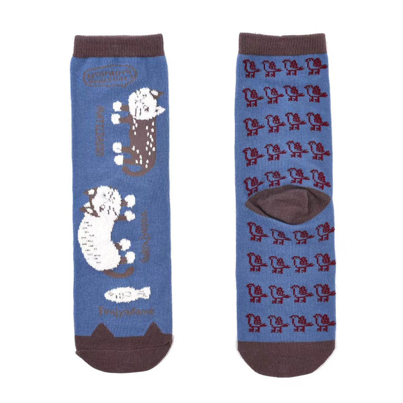 Bavlnené ponožky strednej dĺžky s motívom anime, odvádzajú pot, unisex, vek 18–40