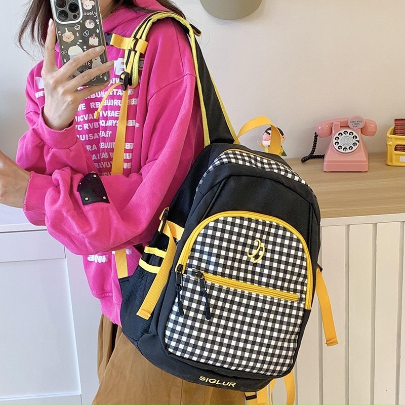 Unisex ruksak za slobodno vrijeme s geometrijskim uzorkom, kapacitet 20–35 L, najlon materijal, ergonomski stražnji panel