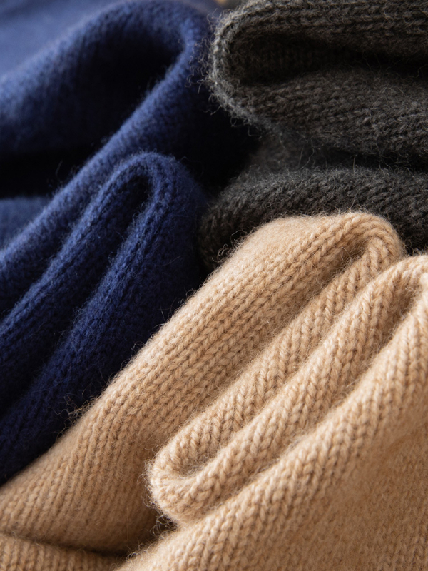 Muški debeli kašmirski prsluk s V-izrezom, uvijen cvjetni uzorak, bez rukava, pleteni