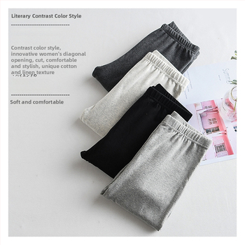 Jednodielne bavlnené legíny po členky, jednobarevné, hrubé, vysoká elasticita, udržiavajú teplo, 90–95% bavlna