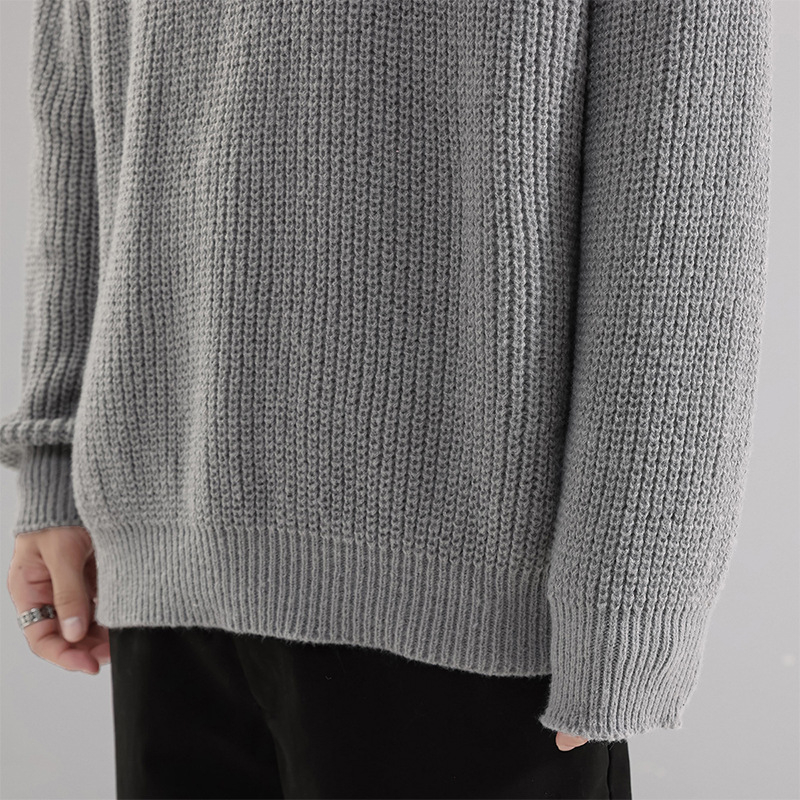 Ženski pulover s polu-zip zatvaračem, jednobojan, s debelim unutarnjim slojem, dugi rukavi, 100% poliester, za jesen i zimu