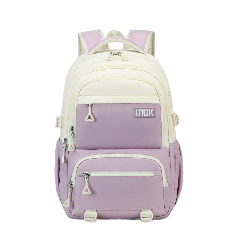 Középiskolás hátizsák – nagy kapacitású, ultra könnyű, vízálló, gerincvédővel, kopásálló, városi minimalist stílus